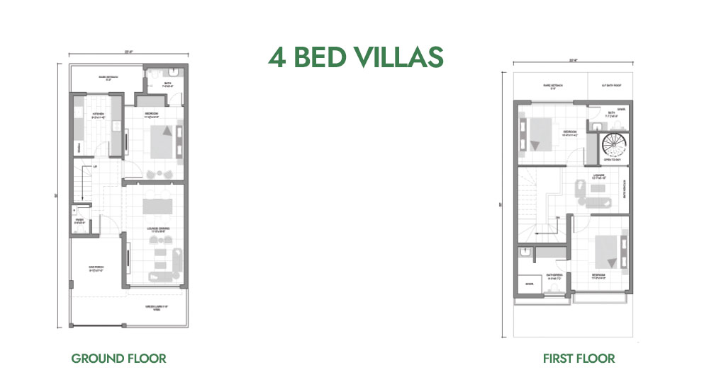 4bedroom villa's floor plan